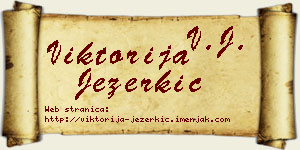 Viktorija Jezerkić vizit kartica